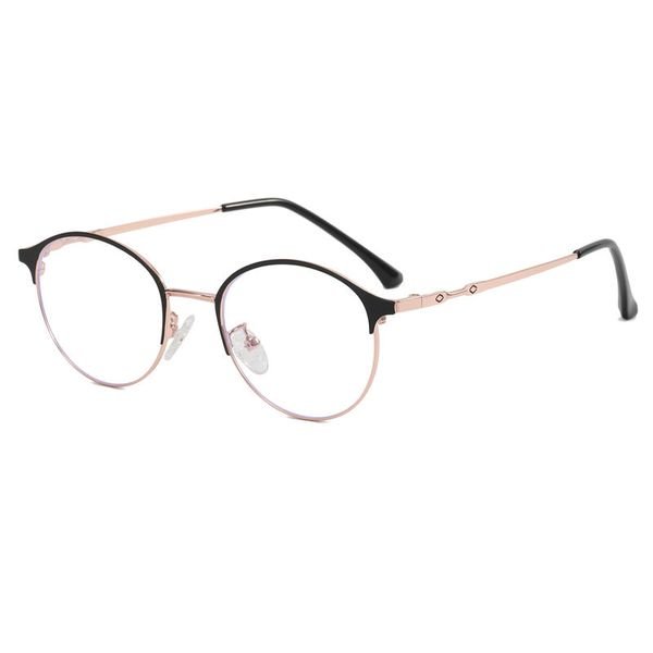 Titanium Half Frame Glasses Rectangle Pure Anti Blue Light Glasses Eyeglasses Frame Men Classic Optical Frame Anti Blue Light