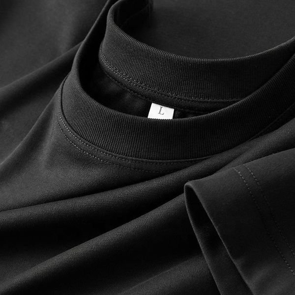 Fln 2024 Top Selling Ice Silk Feel OEM Custom Cotton High Quality Oversized T Shirt Cotton Printed Blank Men's Formal T-shirts