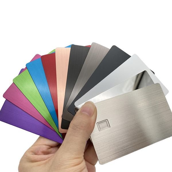 Collect Metal Card Customizable Metal Credit Bank Card for Engrave with Chip Slot and Magnetic Stripe Signature Stripe