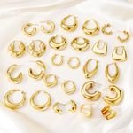 Dyola Vintage High Quality Hollow Earring Hypoallergenic Jewelry 18K Gold Plated Stainless Steel Hoop Earrings For Women