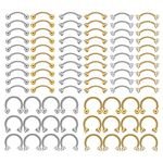 ASTM F136 Titanium Piercing Horseshoe Eyebrow Ring Hoop 16G Ear Tragus Cartilage Helix Conch Earrings Body Piercing Jewelry