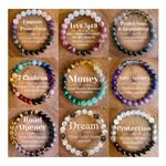 European American Natural Stone Geometric Beaded Bracelet 8mm Gradient Color Elastic Handmade Trendy Jewelry Gifts Wholesale