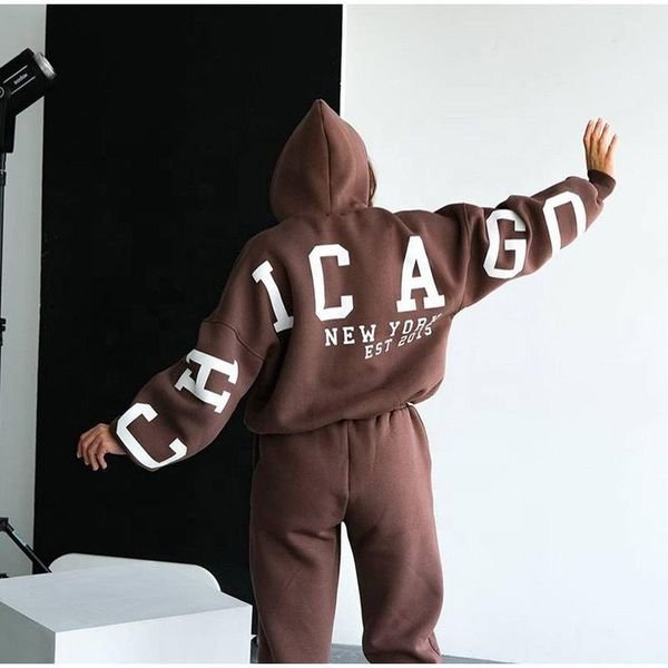 Custom logo Hoodies and Sweat Pants Jogger Set Woman,women Tracksuit 2 Two Piece Set Sweatpants and Hoodie Set,women Hoodies