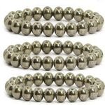 Natural Original Pyrite Crystal Beads Bracelet,5mm,8mm,10mm /loose Gemstone/stone Healing/ Beaded Bracelets/ Chakra Jwellary