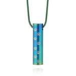 New Stainless Steel Pet Ashes Pendant Titanium Square Custom Engraving Plate Cat Dog Memorial Necklace Pet Caskets Urns Jewelry