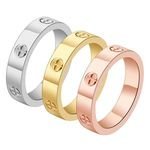 Luxus Designer Brand Stainless Steel Ring Classic Eternal Love Waterproof Hypoallergenic Wedding Party Gift Anniversary
