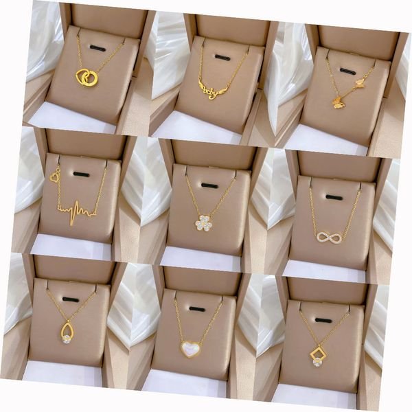 Hot Selling Statement Gold Stainless Steel Heart Butterfly Pendant Necklace Women Non Tarnish Pendant Necklace Jewelry