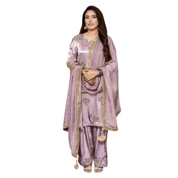 Farshi Shalwar Silk Hand-embroidered Pakistani Traditional Dress Women Clothing Ethnic Wear Cultural Fashion Shalwar Kameez