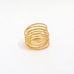 18k Gold Plated Stainless Steel Rings for Women High End Costume Fashion Jewelry