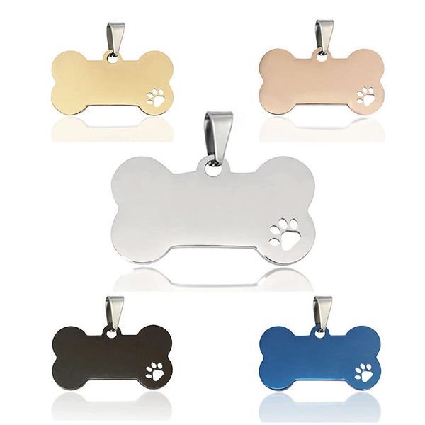 Manufacturer Custom Personalized Blank Metal Stainless Steel Key Chains Necklace Pendant Pet Id Tags Dog Tag for Engraving