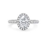 D VS Engagement Wedding Promise Ring for Women Stunning IGI Certified Ethical and Sustainable Lab Grown Oval Cut Diamond Ring