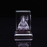 Small Bridge Customization Souvenir Hindu Gods 3d Blank Crystal Gifts Laser Engraving India Crystal Cube
