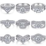 Custom Jewelry Fine Jewelry Rings for Women Jewelry Rose Gold S925 Sterling Silver Engagement Wedding 18K Silver 925 Trendy CMA