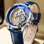 Design Genuine Leather Watch Men With Logo Wristwatch Relojes Hombre Private Label Luxury Skeleton Wrist Watches Manufacturer