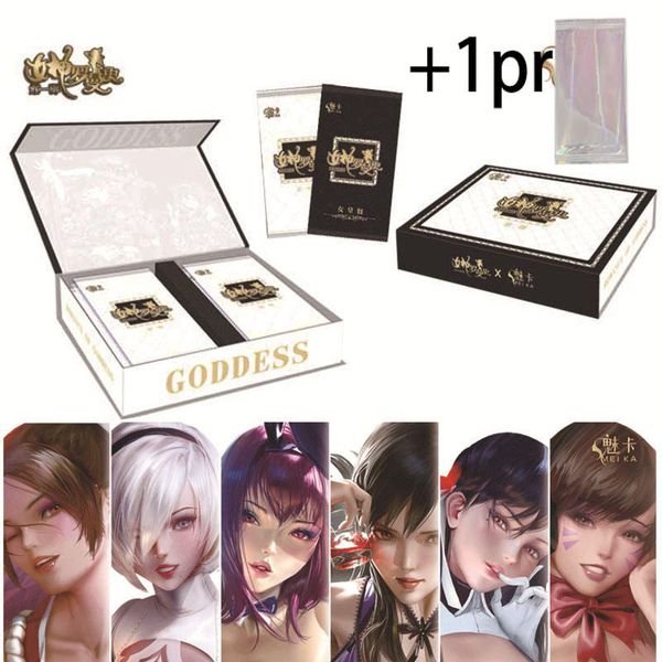 Girl Goddess Kiss 2 Card Collection SLR Double Bronzing Signature Theme Cartoon Day Card for Man Woman Made From Durable Paper