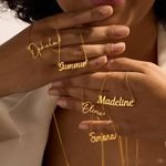 Custom Name 18K Gold Plated Personalized Name Necklaces for Women Birthday Gift Mother's Day Gift, Gift for Mom