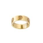 Luxury Designer love Brand Stainless Steel Ring Personalized Fashion Screw Pattern Couple Ring Birthday Gift