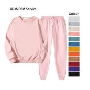 Custom Logo Blank Jogger Hoodie Set Plain New Fashion Couples Sportswear Tracksuit Sweatsuit Men 2 Piece Sweat Suit Sets